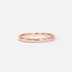 Front view of Dome Band / 2mm in 14k Rose Gold