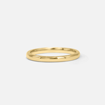 Front view of Dome Band / 2mm in 14k Yellow Gold