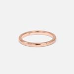 Side view of Dome Band / 2mm in 14k Rose Gold