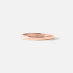 Front view of Flat Band / 2mm in 14k Rose Gold