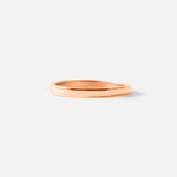 Front view of Flat Band / 2mm in 18k Rose Gold