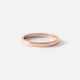 Side view of Flat Band / 2mm in 14k Rose Gold