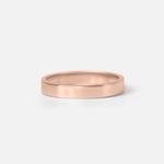 Front view of Flat Band / 3.5mm in 14k Rose Gold