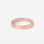 Side view of Flat Band / 3.5mm in 14k Rose Gold