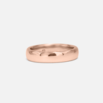 Front view of Dome Band / 4.5mm in 14k Rose Gold