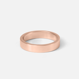 Side view of Flat Band / 4.5mm in 14k Rose Gold