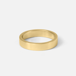 Side view of Flat Band / 4.5mm in 14k Yellow Gold