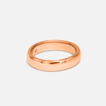 Side view of Dome Band / 4.5mm in 18k Rose Gold