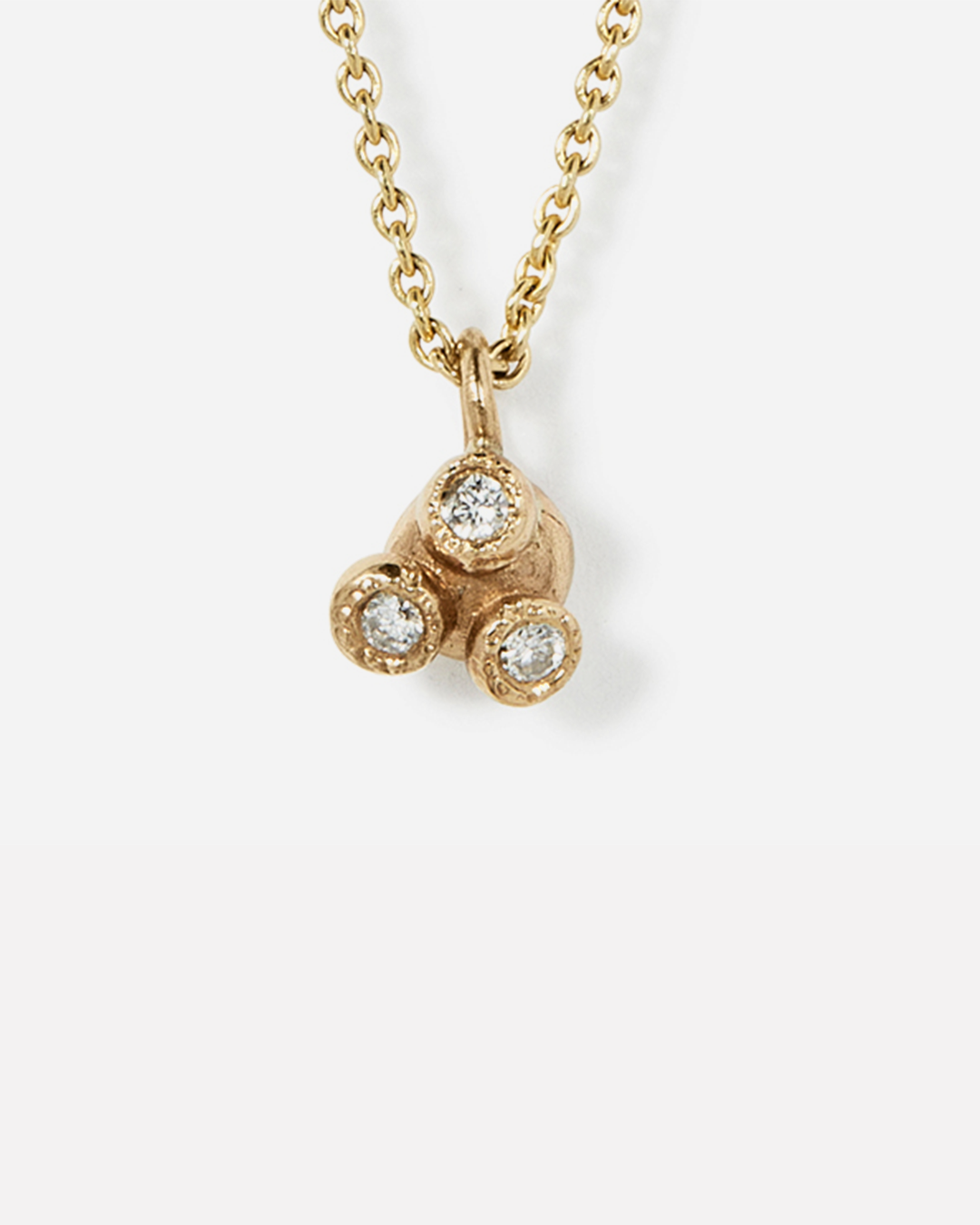 Melee 34B / White Diamond Pendant By Hiroyo