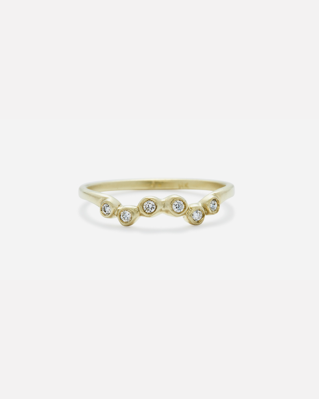 Bubble 22 / White Diamond Ring By Hiroyo