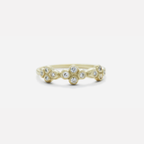 Bubble 7 / White Diamond Ring By Hiroyo