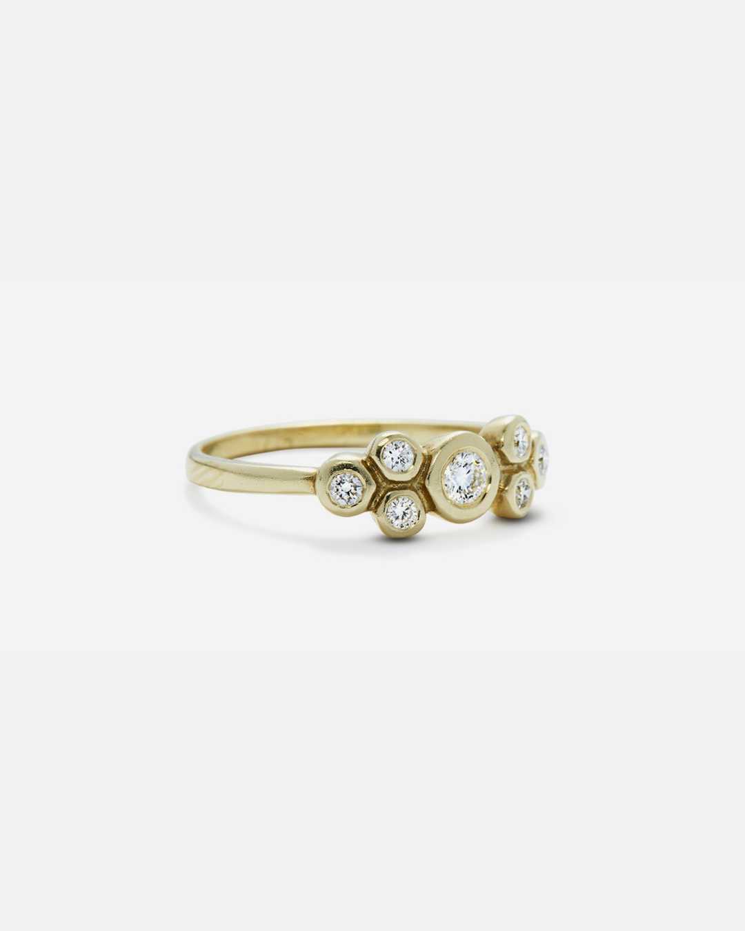 Bubble 2 / White Diamond Ring By Hiroyo