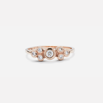 Bubble 2 / White Diamond Ring By Hiroyo