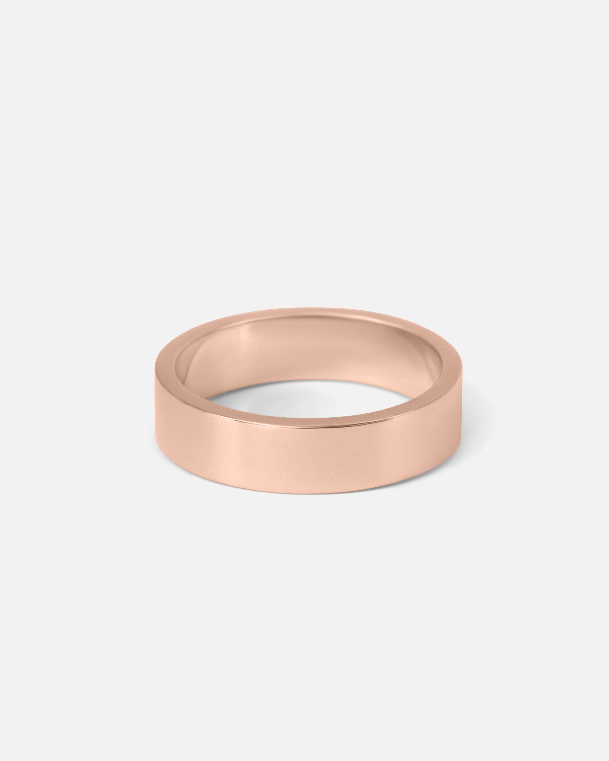 Side view of Flat Band / 5.5mm in 14k Rose Gold