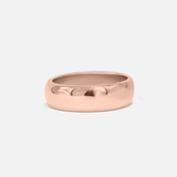 Front view of Dome Band / 6mm in 14k Rose Gold