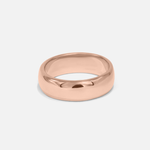 Side view of Dome Band / 6mm in 14k Rose Gold