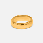 Side view of Dome Band / 6mm in 18k Yellow Gold