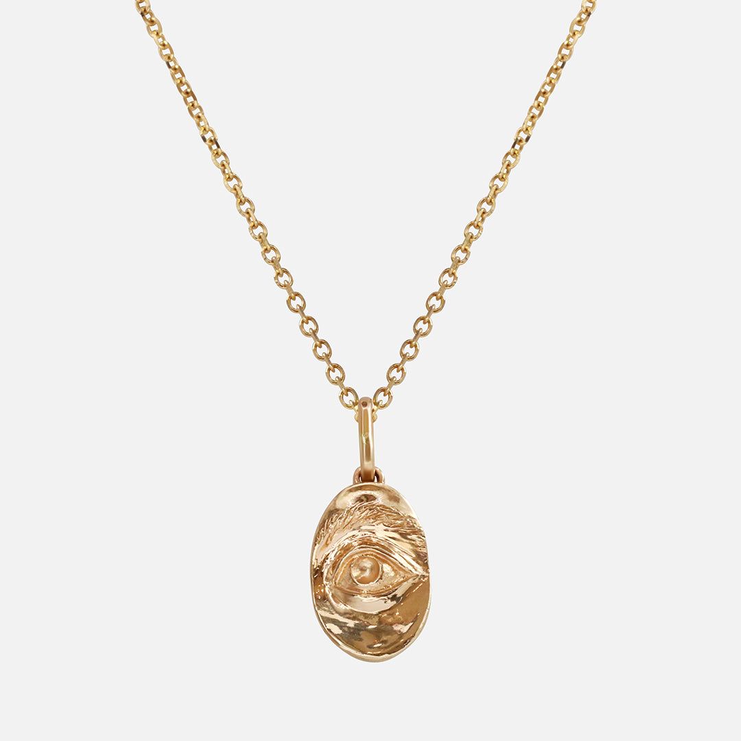 Front view of Intagliaux Oval Pendant