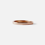 Front view of Flat Band / 2mm Customizable By Hiroyo in 14k Rose Gold