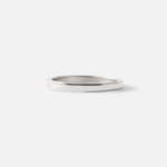 Front view of Flat Band / 2mm Customizable By Hiroyo in Platinum