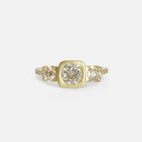 Front view of Three Wishes / Old Mine Cut Diamond Ring by Hiroyo