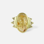 Front view of Bubble 26 / Imperial Topaz Ring