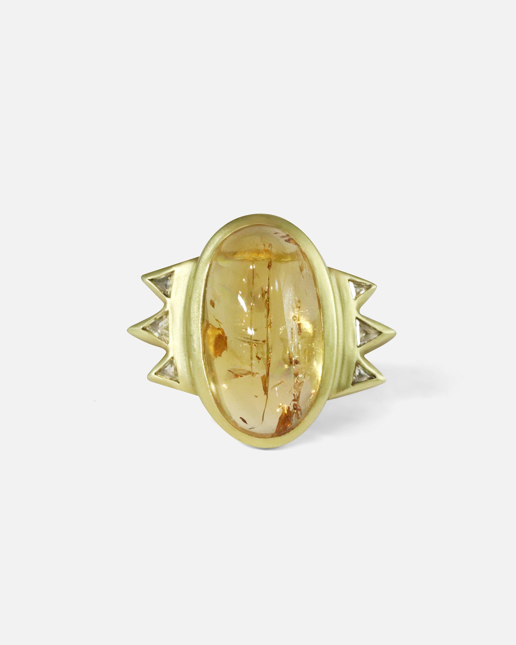 Front view of Bubble 26 / Imperial Topaz Ring