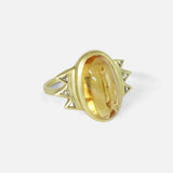 Side view of Bubble 26 / Imperial Topaz Ring