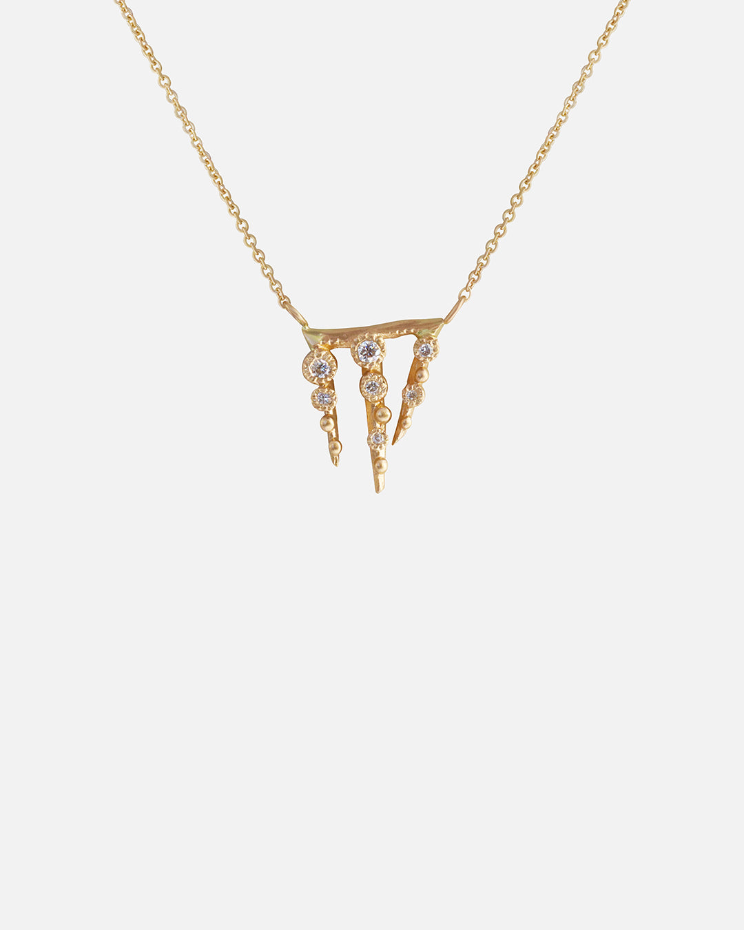 Melee 67 / White Diamond Pendant By Hiroyo