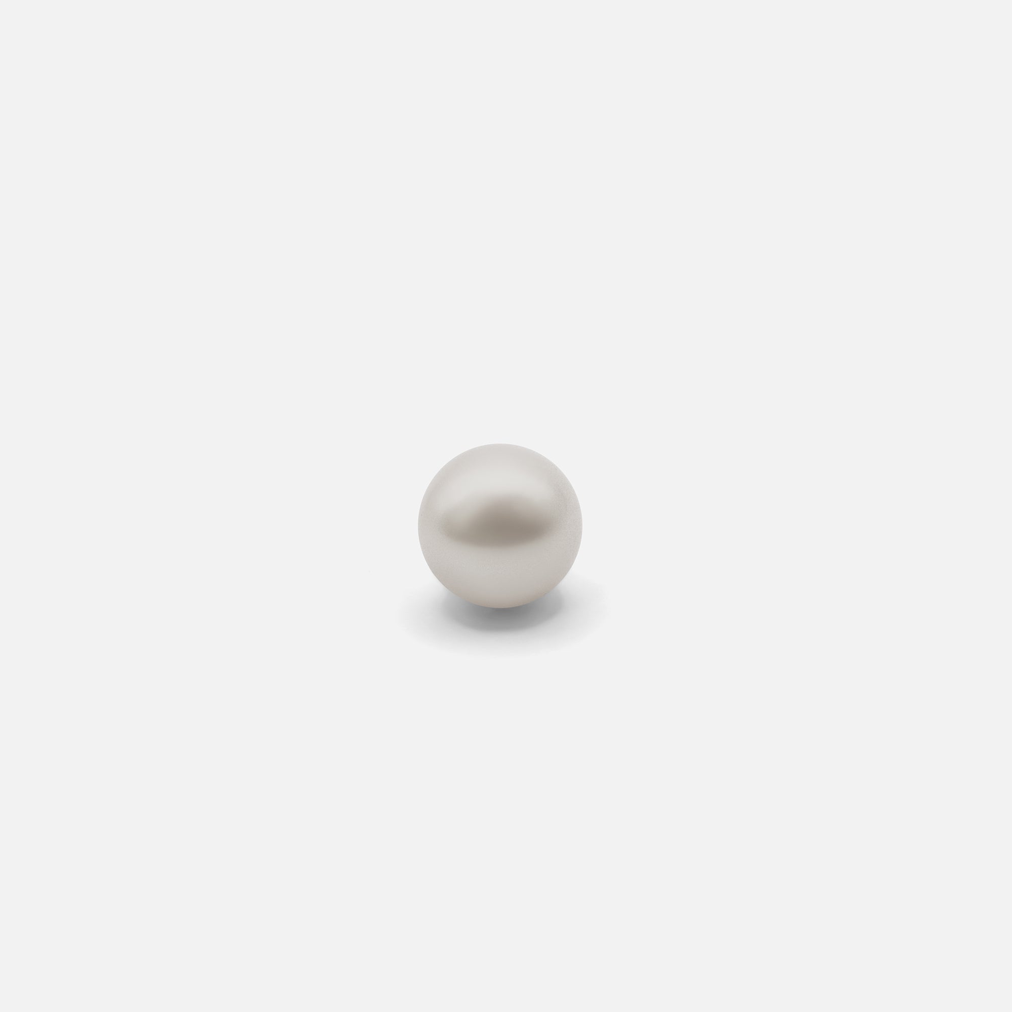Front view of Umi / White Fresh Water Pearl Studs