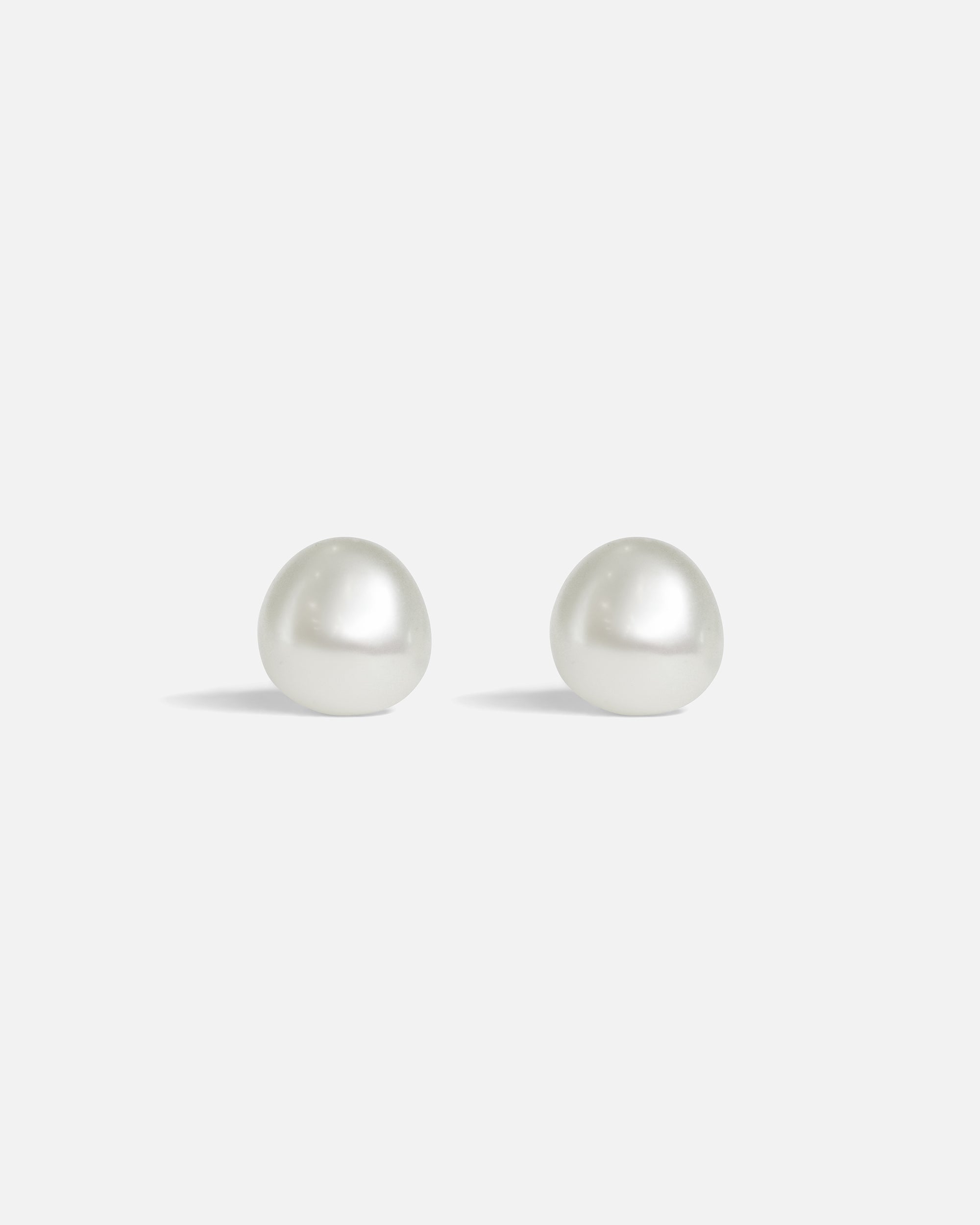 Front view of Umi / Fresh Water Pearl Studs by Hiroyo