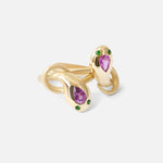 Nudum Serpentes Ring / Purple Sapphire By Ides