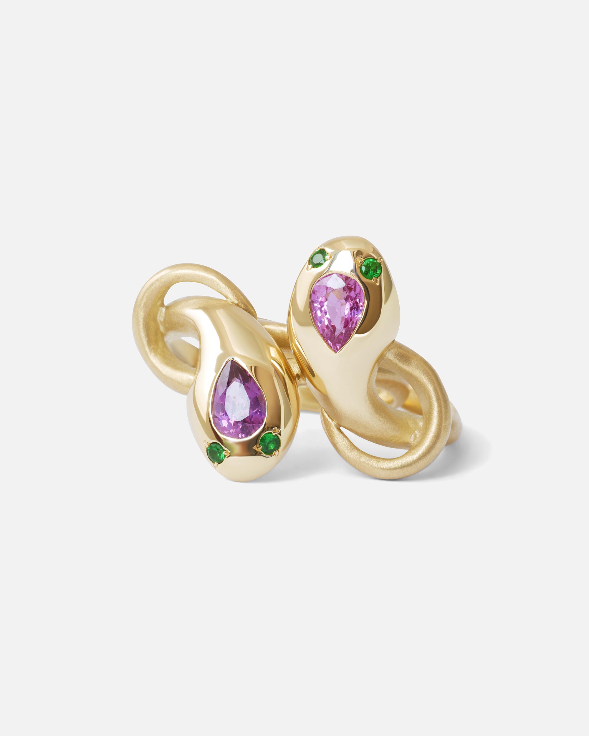 Nudum Serpentes Ring / Purple Sapphire By Ides