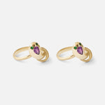 Nudum Serpentes Ring / Purple Sapphire By Ides