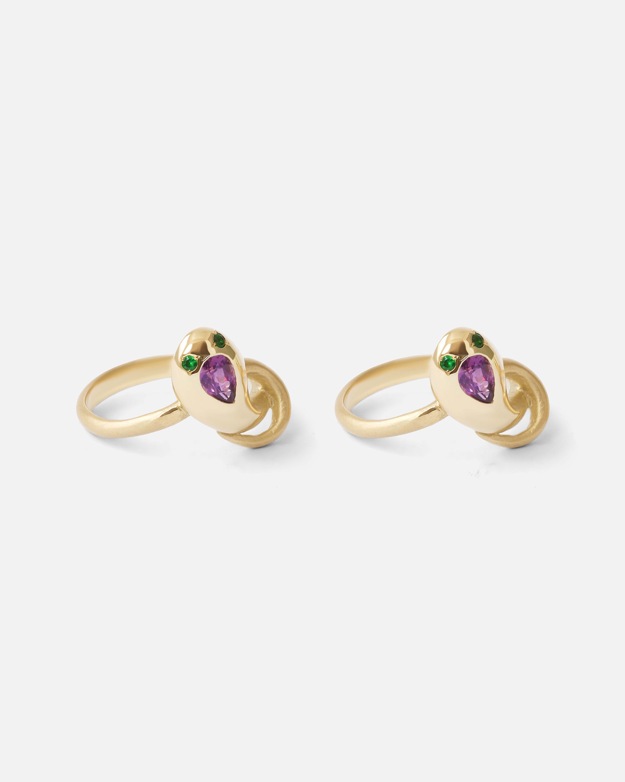 Nudum Serpentes Ring / Purple Sapphire By Ides