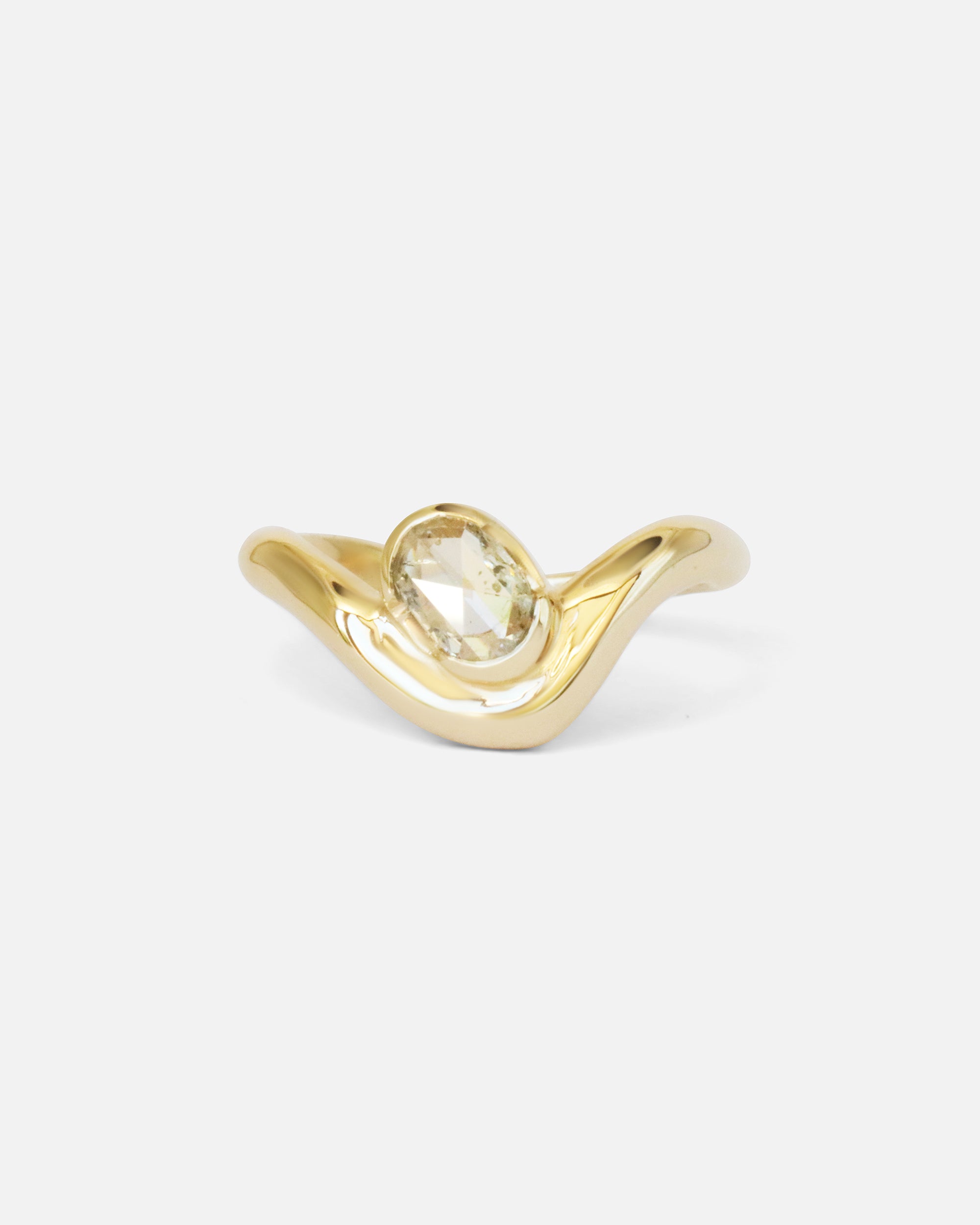 Front view of Rose Cut Root Ring