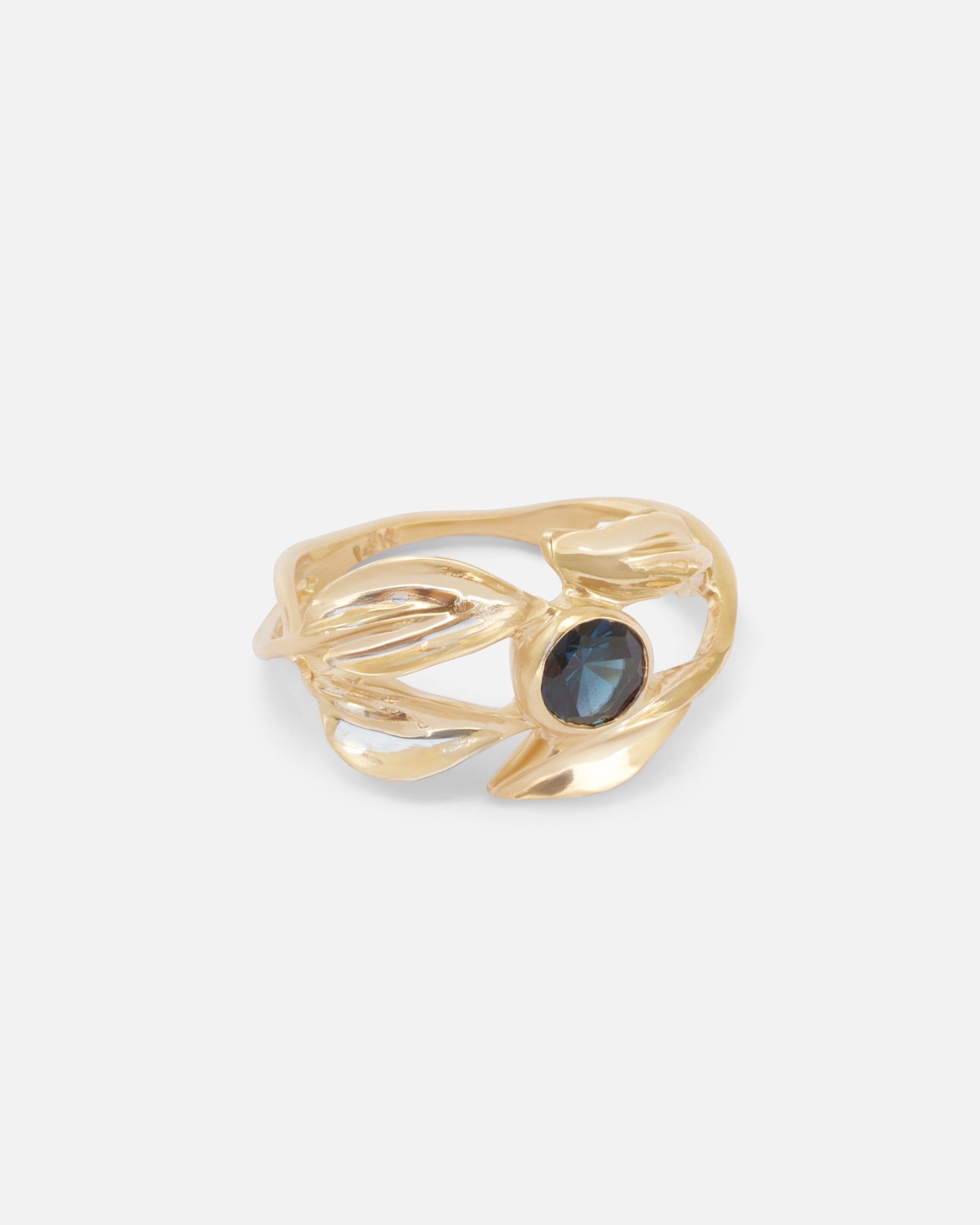 Willow / Kenyan Sapphire Ring By Kestrel Dillon