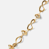 Close detail view of Locus Intermittendi Bracelet in 14k yellow gold By Lucia B Marti