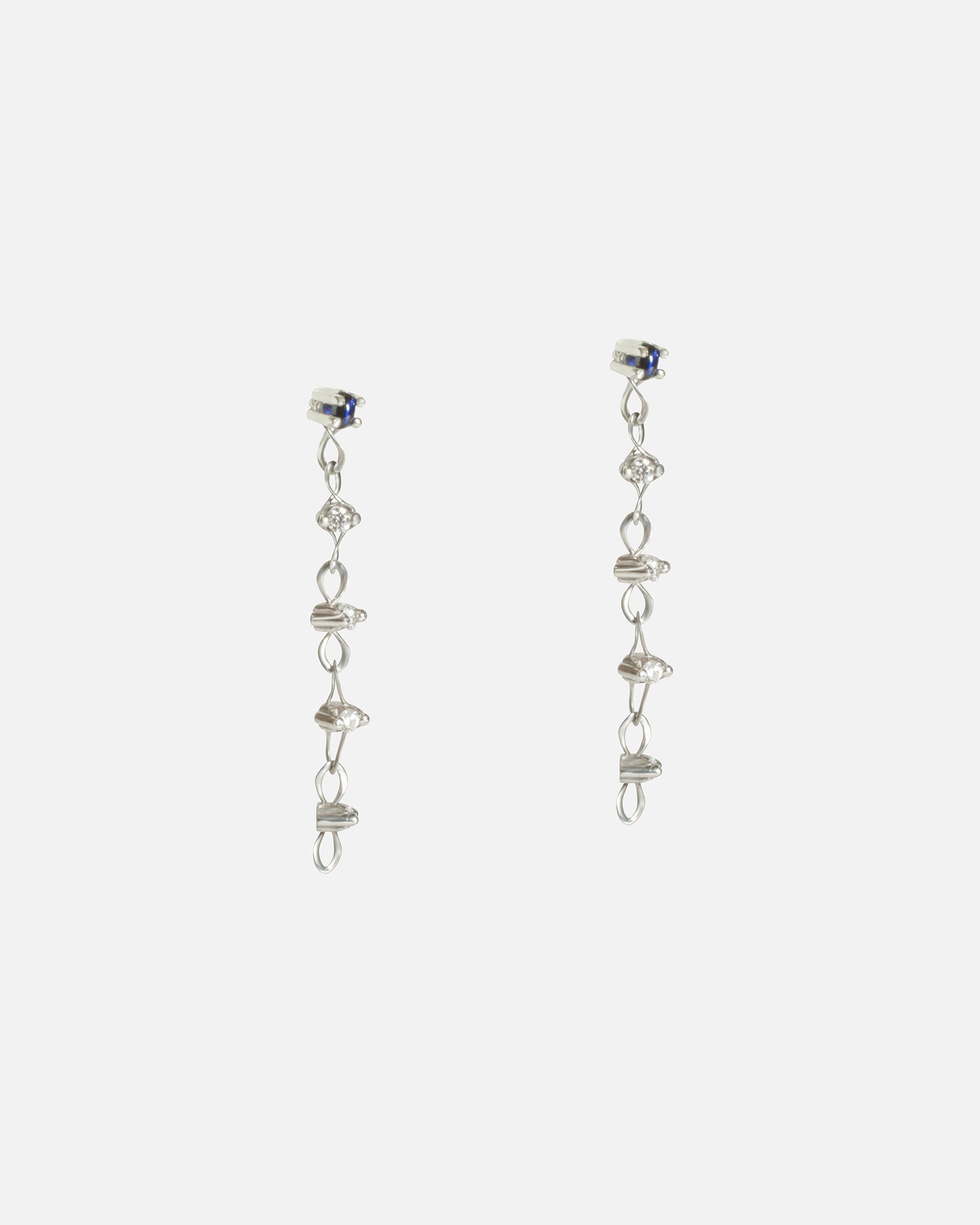 Side view of Locus Drop Earrings by Lucia B Marti