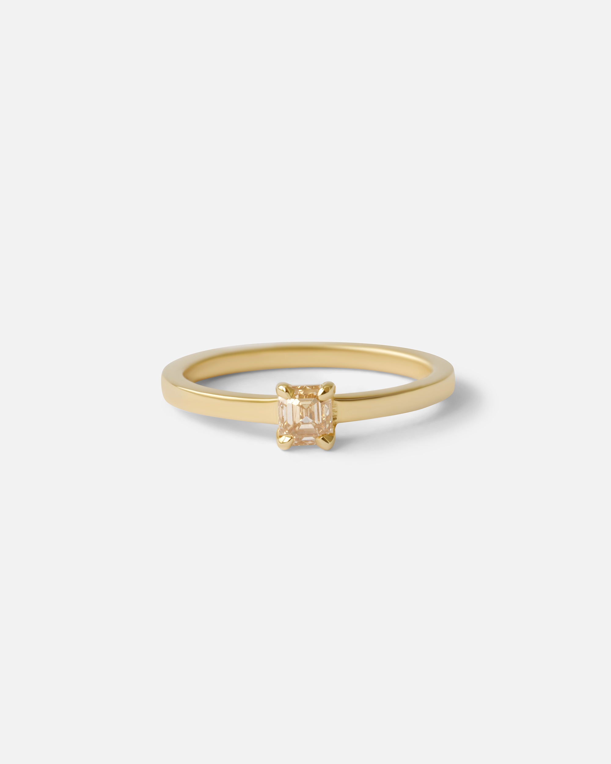 Solitaire Ring / Square Cut Diamond By Nishi