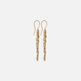 Side view of Rough Water Stick Drop Earrings By O Channell Designs