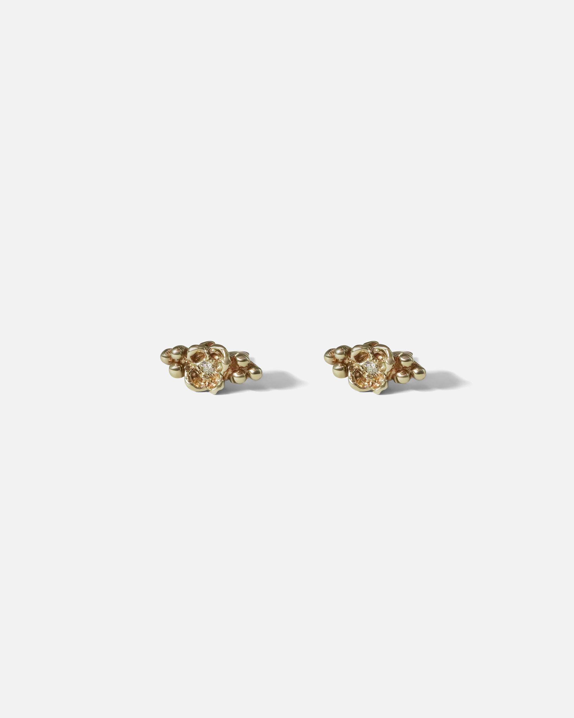 Front view of Kara Rose Studs With Diamonds