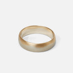 Front view of Wavy Dome Band / Two Tone by Fitzgerald Jewelry