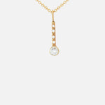 Bezel Stick / Diamond Necklace By Nishi